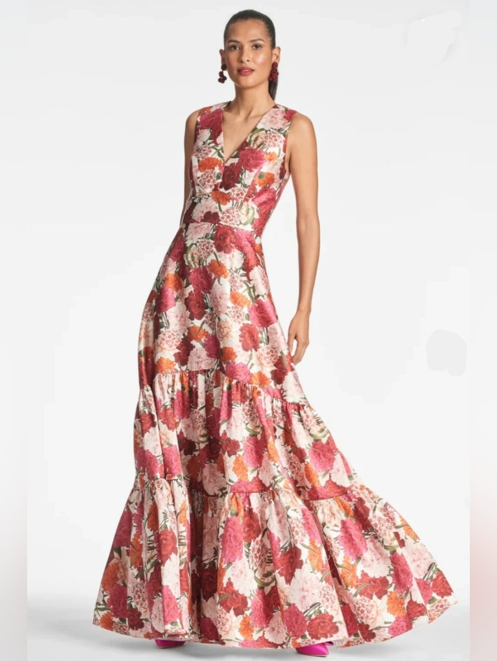 Sachin + Babi Rori Gown In Molti Fiore Womens 10 NWT